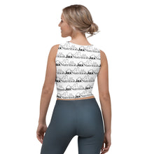 Load image into Gallery viewer, Jax Nutrition Black Logo Everywhere Crop Top