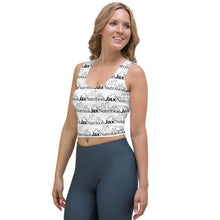 Load image into Gallery viewer, Jax Nutrition Black Logo Everywhere Crop Top