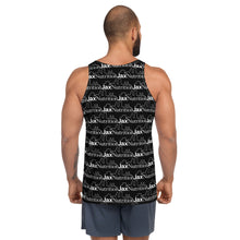 Load image into Gallery viewer, Jax Nutrition White Logo Everywhere Unisex Black Tank Top