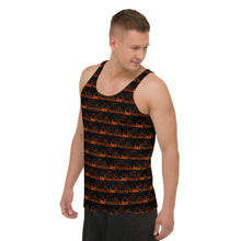 Load image into Gallery viewer, Jax Nutrition Orange Logo Everywhere Unisex Black Tank Top