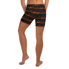 Load image into Gallery viewer, Jax Nutrition Orange Logo Everywhere on Balck Shorts