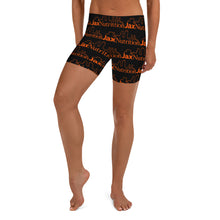 Load image into Gallery viewer, Jax Nutrition Orange Logo Everywhere on Balck Shorts