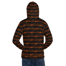 Load image into Gallery viewer, Jax Nutrition Orange Logo Everywhere Unisex Black Hoodie