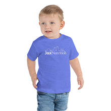 Load image into Gallery viewer, Jax Nutrition White Logo Toddler Short Sleeve Premium Tee (Bella + Canvas 3001T)