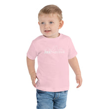 Load image into Gallery viewer, Jax Nutrition White Logo Toddler Short Sleeve Premium Tee (Bella + Canvas 3001T)