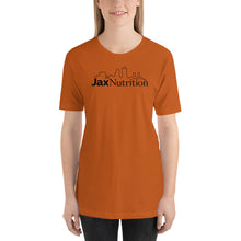 Load image into Gallery viewer, Jax Nutrition Black Logo Short-Sleeve Unisex Premium T-Shirt (Bella + Canvas 3001)