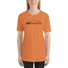 Load image into Gallery viewer, Jax Nutrition Black Logo Short-Sleeve Unisex Premium T-Shirt (Bella + Canvas 3001)