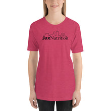 Load image into Gallery viewer, Jax Nutrition Black Logo Short-Sleeve Unisex Premium T-Shirt (Bella + Canvas 3001)