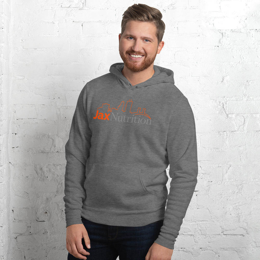 Jax Nutrition Full Color Logo Unisex Sueded Fleece Hoodie | Bella + Ca