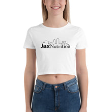 Load image into Gallery viewer, Jax Nutrition Black Logo Women's Crop Tee | Bella + Canvas 6681