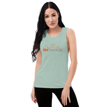 Load image into Gallery viewer, Jax Nutrition Full Color Logo Women's Muscle Tank | Bella + Canvas 8803