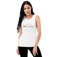 Load image into Gallery viewer, Jax Nutrition Full Color Logo Women's Muscle Tank | Bella + Canvas 8803