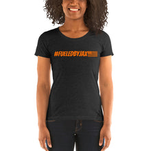 Load image into Gallery viewer, Jax Nutrition Orange #fueledbyjax Women's Tri-Blend Tee | Bella + Canvas 8413
