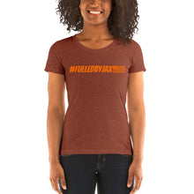Load image into Gallery viewer, Jax Nutrition Orange #fueledbyjax Women's Tri-Blend Tee | Bella + Canvas 8413