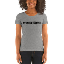 Load image into Gallery viewer, Jax Nutrition Black #fueledbyjax Women's Tri-Blend Tee | Bella + Canvas 8413