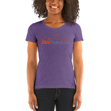 Load image into Gallery viewer, Jax Nutrition Full Color Logo Ladies' short sleeve t-shirt (Bella + Canvas 8413)