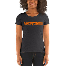Load image into Gallery viewer, Jax Nutrition Orange #fueledbyjax Women's Tri-Blend Tee | Bella + Canvas 8413