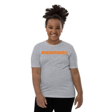 Load image into Gallery viewer, Jax Nutrition Orange #fueledbyjax Youth Short Sleeve Premium Tee (Bella + Canvas 3001Y)