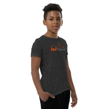 Load image into Gallery viewer, Jax Nutrition Full Color Logo Youth Premium Short Sleeve Tee (Bella + Canvas 3001Y)