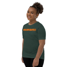 Load image into Gallery viewer, Jax Nutrition Orange #fueledbyjax Youth Short Sleeve Premium Tee (Bella + Canvas 3001Y)