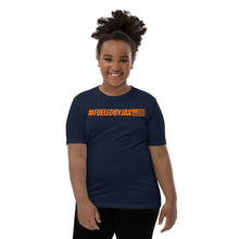 Load image into Gallery viewer, Jax Nutrition Orange #fueledbyjax Youth Short Sleeve Premium Tee (Bella + Canvas 3001Y)