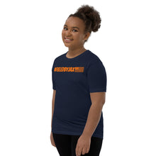 Load image into Gallery viewer, Jax Nutrition Orange #fueledbyjax Youth Short Sleeve Premium Tee (Bella + Canvas 3001Y)