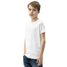 Load image into Gallery viewer, Jax Nutrition White Logo Youth Short Sleeve T-Shirt ( Bella + Canvas 3001Y)