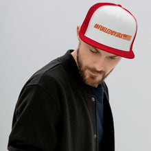 Load image into Gallery viewer, Jax Nutrition Orange #fueledbyjax Trucker Cap

