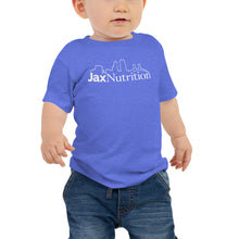 Load image into Gallery viewer, Jax Nutrition White Logo Baby Jersey Short Sleeve Premium Tee (Bella + Canvas 3001B)
