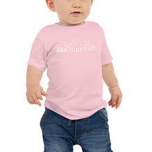 Load image into Gallery viewer, Jax Nutrition White Logo Baby Jersey Short Sleeve Premium Tee (Bella + Canvas 3001B)
