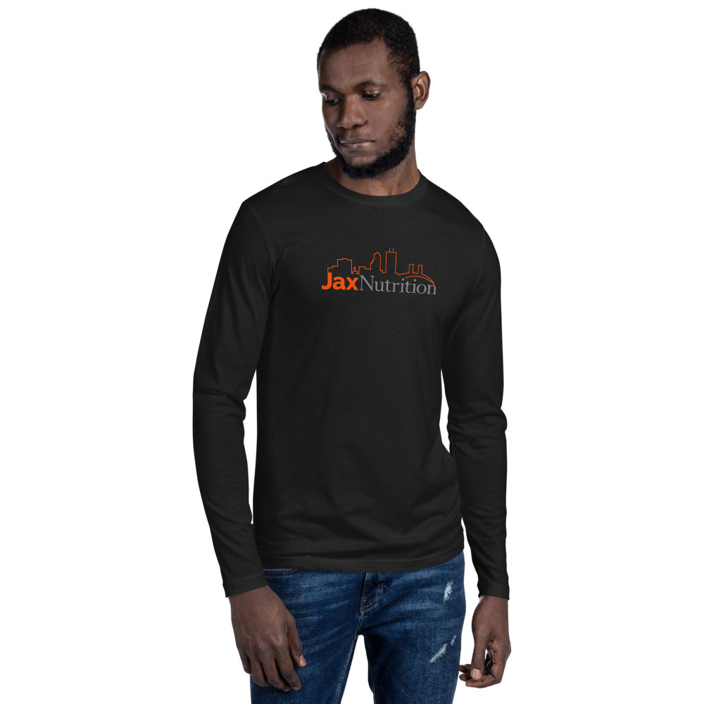 Jax Nutrition Full Color Logo Men's Fitted Long Sleeve Shirt | Next Level 3601