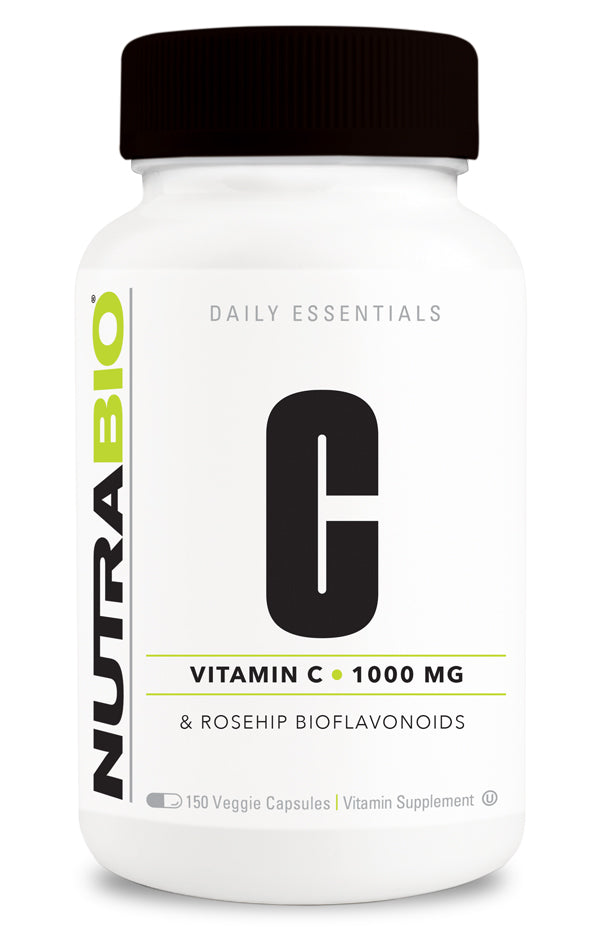 Nutrabio Vitamin C 1000mg with Rose Hips 150Caps