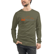 Load image into Gallery viewer, Jax Nutrition Full Color Logo Unisex Long Sleeve Tee (Bella + Canvas 3501)
