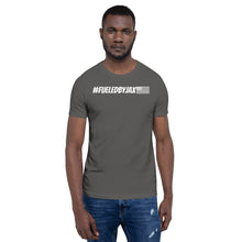 Load image into Gallery viewer, Jax Nutrition White #fueledbyjax Short-Sleeve Unisex T-Shirt (Bella + Canvas 3001)
