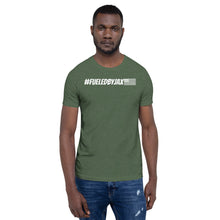 Load image into Gallery viewer, Jax Nutrition White #fueledbyjax Short-Sleeve Unisex T-Shirt (Bella + Canvas 3001)
