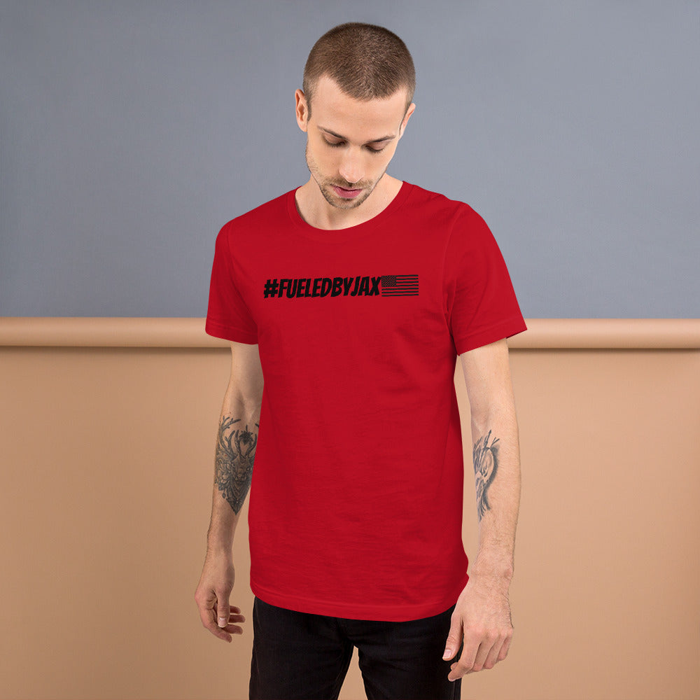 Jax Nutrition Black #fueledbyjax Short-Sleeve Unisex Premium T-Shirt | Bella + Canvas 3001