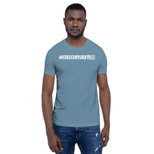 Load image into Gallery viewer, Jax Nutrition White #fueledbyjax Short-Sleeve Unisex T-Shirt (Bella + Canvas 3001)
