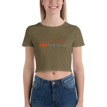 Load image into Gallery viewer, Jax Nutrition Full Color Logo Women&#39;s Crop Tee (Bella + Canvas 6681)
