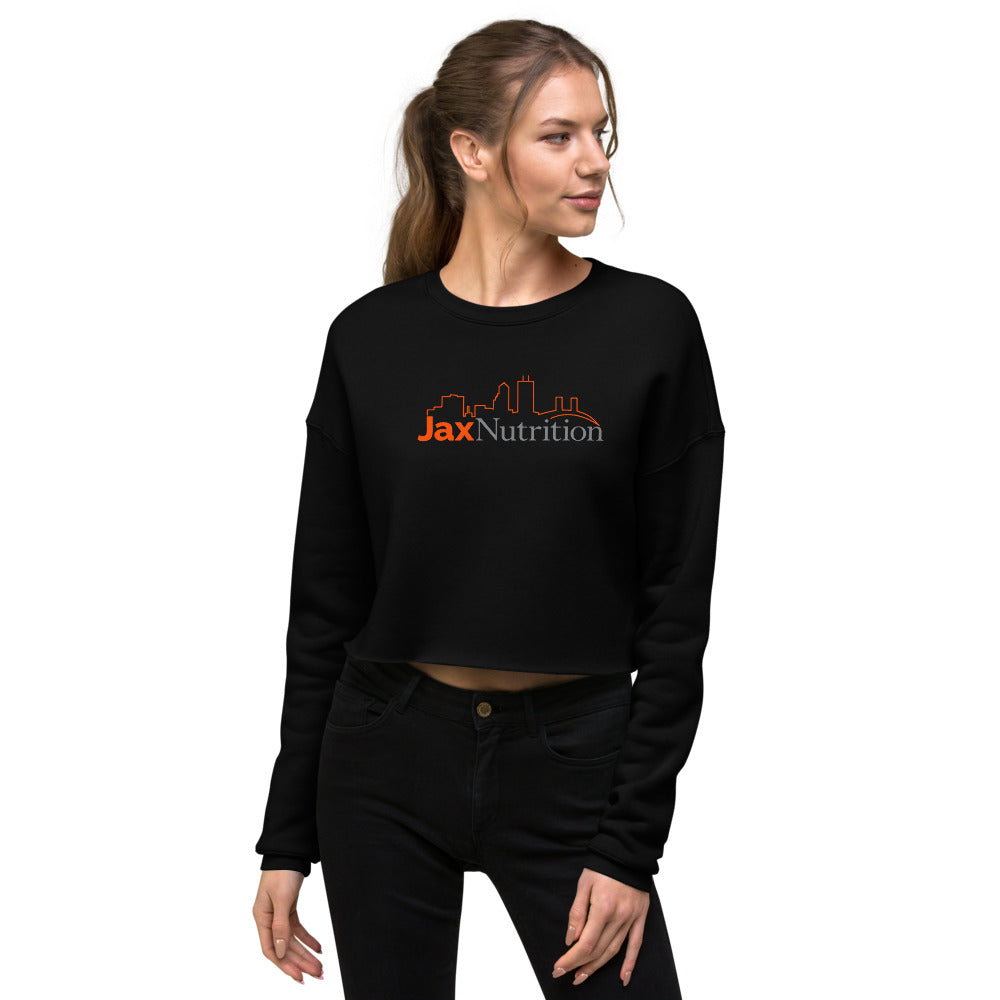 Jax Nutrition Full Color Logo Women's Cropped Sweatshirt | Bella + Canvas 7503