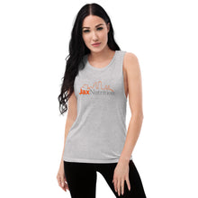 Load image into Gallery viewer, Jax Nutrition Full Color Logo Women&#39;s Muscle Tank | Bella + Canvas 8803
