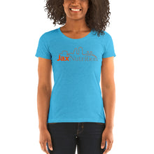 Load image into Gallery viewer, Jax Nutrition Full Color Logo Ladies&#39; short sleeve t-shirt (Bella + Canvas 8413)
