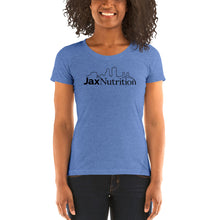 Load image into Gallery viewer, Jax Nutrition Black Logo Women&#39;s Tri-Blend Tee | Bella + Canvas 8413
