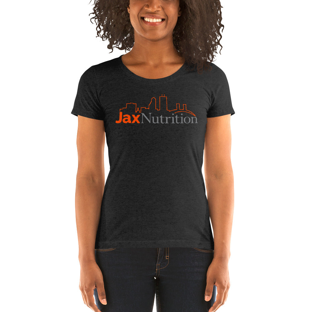 Jax Nutrition Full Color Logo Ladies' short sleeve t-shirt (Bella + Canvas 8413)