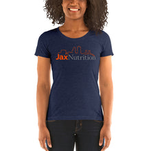 Load image into Gallery viewer, Jax Nutrition Full Color Logo Ladies&#39; short sleeve t-shirt (Bella + Canvas 8413)
