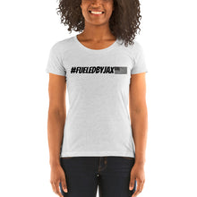 Load image into Gallery viewer, Jax Nutrition Black #fueledbyjax Women&#39;s Tri-Blend Tee | Bella + Canvas 8413
