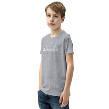 Load image into Gallery viewer, Jax Nutrition White Logo Youth Short Sleeve T-Shirt ( Bella + Canvas 3001Y)
