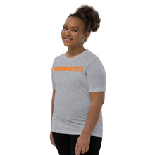 Load image into Gallery viewer, Jax Nutrition Orange #fueledbyjax Youth Short Sleeve Premium Tee (Bella + Canvas 3001Y)

