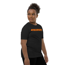 Load image into Gallery viewer, Jax Nutrition Orange #fueledbyjax Youth Short Sleeve Premium Tee (Bella + Canvas 3001Y)
