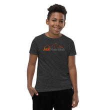 Load image into Gallery viewer, Jax Nutrition Full Color Logo Youth Premium Short Sleeve Tee (Bella + Canvas 3001Y)

