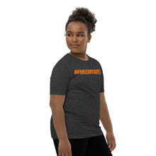 Load image into Gallery viewer, Jax Nutrition Orange #fueledbyjax Youth Short Sleeve Premium Tee (Bella + Canvas 3001Y)
